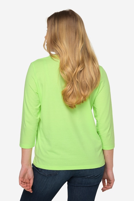 Basic-Shirt, V-Ausschnitt, 3/4-Arm, OEKO-TEX Made in Green