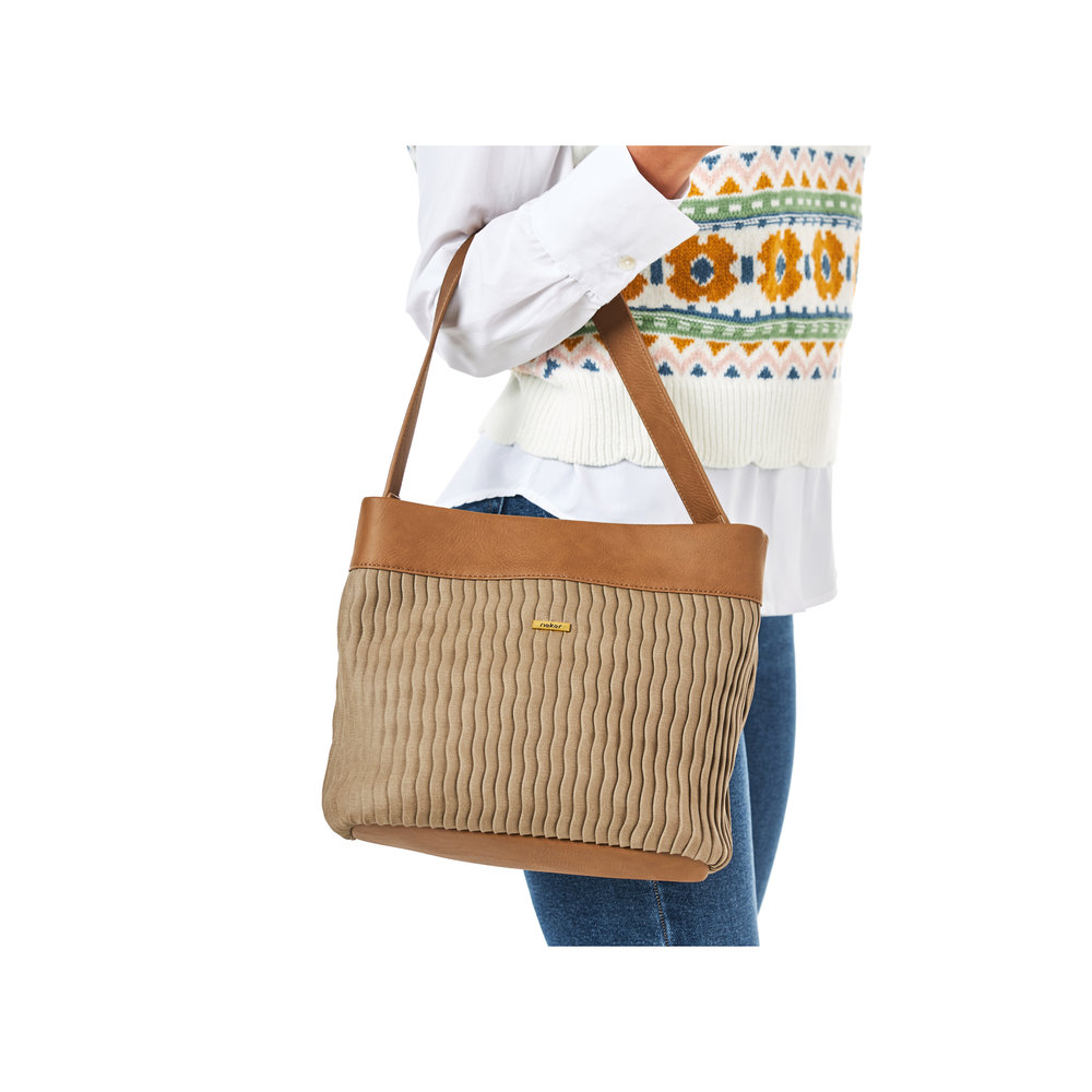 Rieker Handtasche braun beige