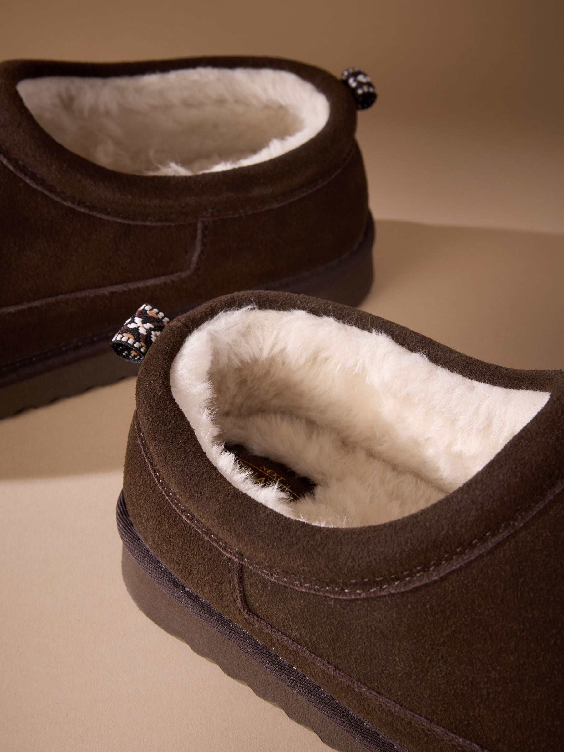 Bruin - Signature Suede Faux Fur Lined Slippers