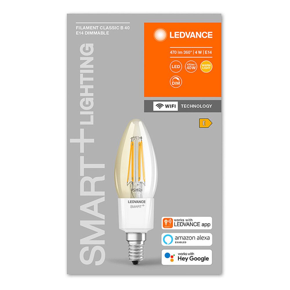 LYSPÆRE LEDVANCE LED SMART+ WIFI E14 470LM 4W DIMBAR