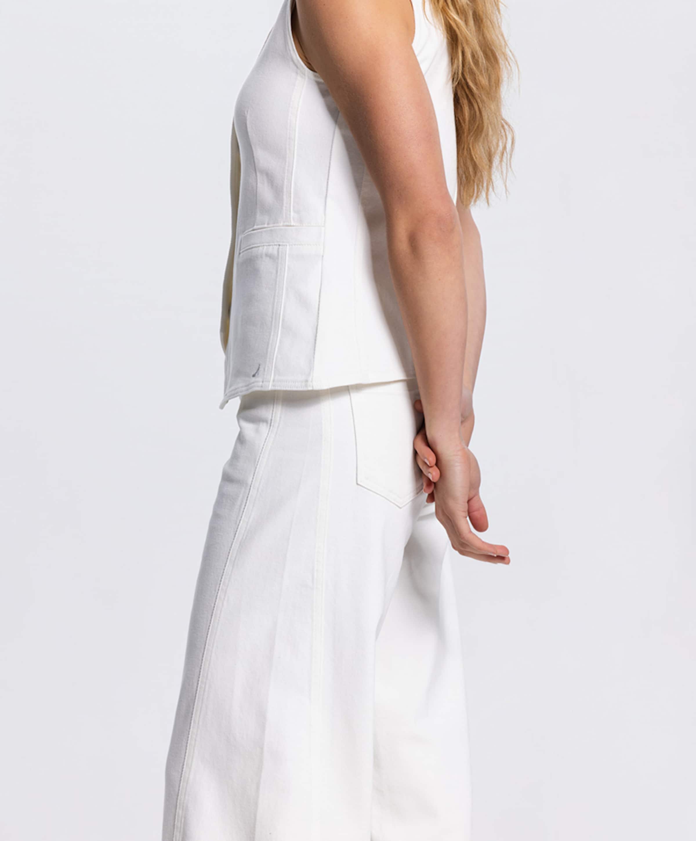 JANSEN Amsterdam Dames gilet ecru