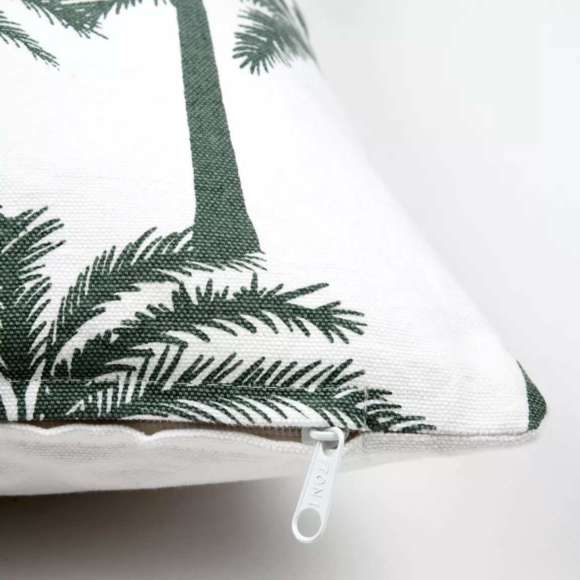Housse de coussin carrée coton (40 x 40 cm) Adano Verte
