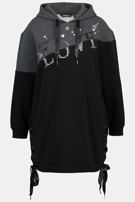 Long-Sweater, LOVE, Kapuze, Langarm, Hoodie