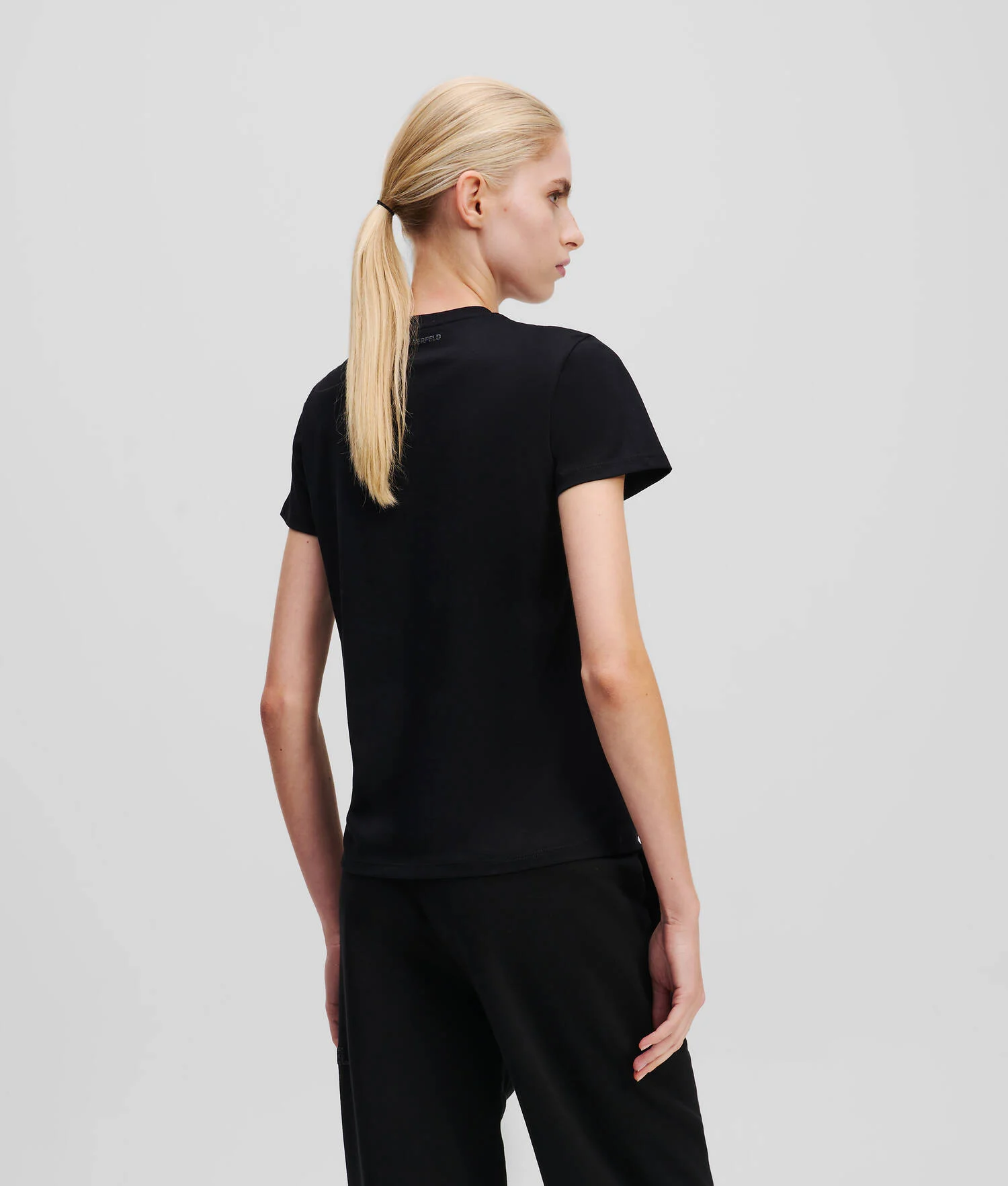 T-SHIRT À LOGO PAILLETTÉ KARL