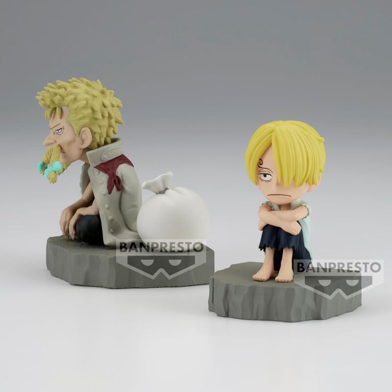 Banpresto - World Collectable Figure Log Stories - Sanji & Zeff | One Piece Figurine de collection
