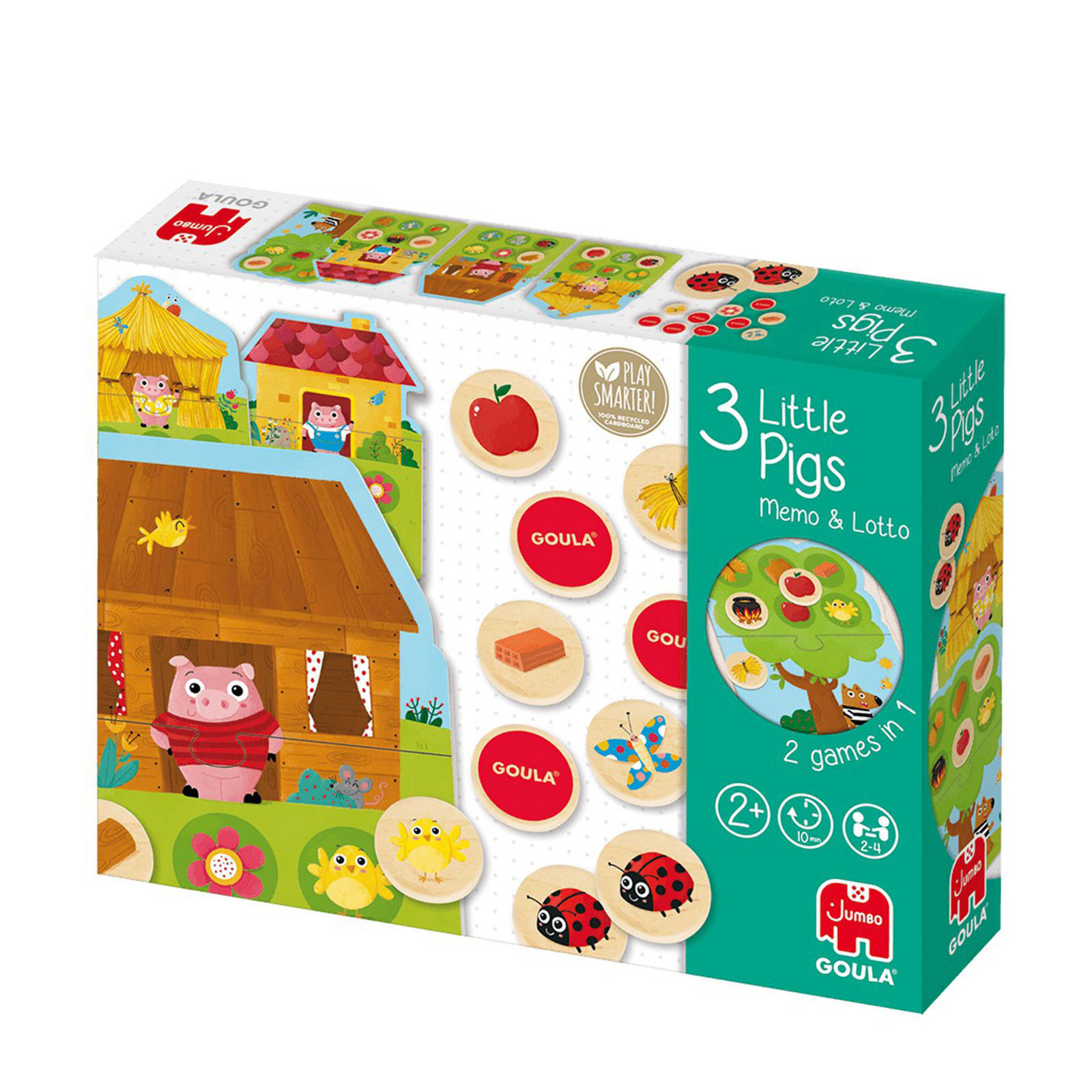 Jumbo 3 kleine biggetjes Memo & Lotto