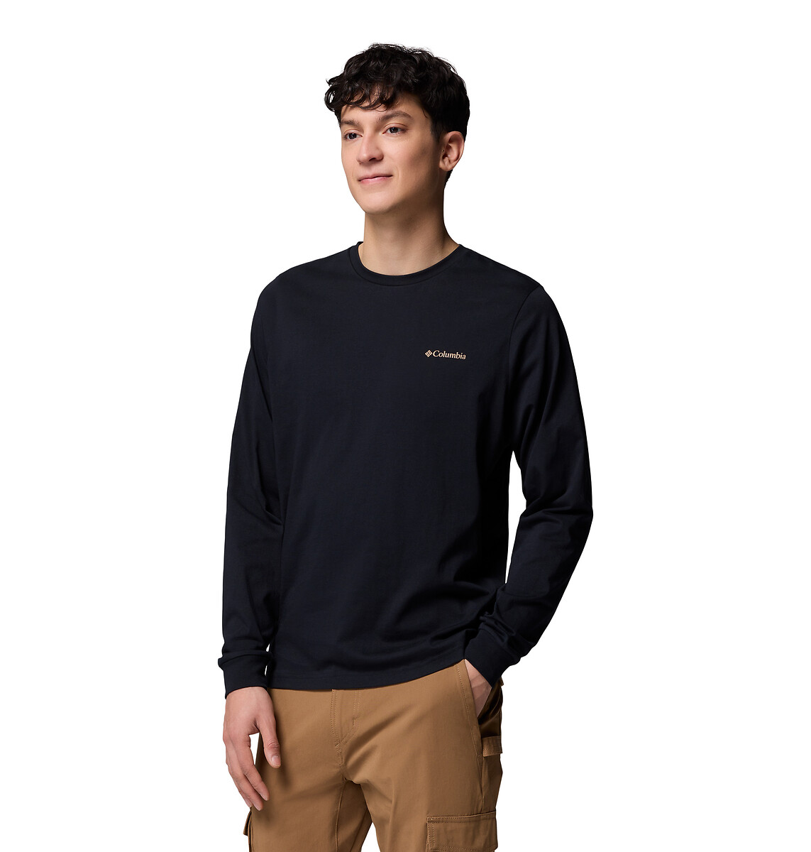 COLUMBIA<br>Camiseta de manga comprida com logotipo nas costas