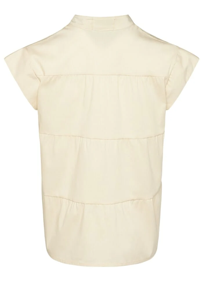 Noella Kiki Ss Pearl Shirt Cotton Poplin