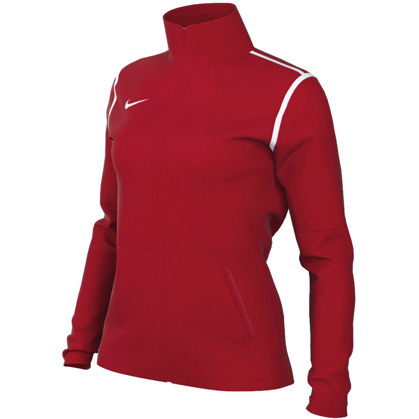 Nike Dri-FIT Park 20 Trainingsjack Full-Zip Dames Rood Wit