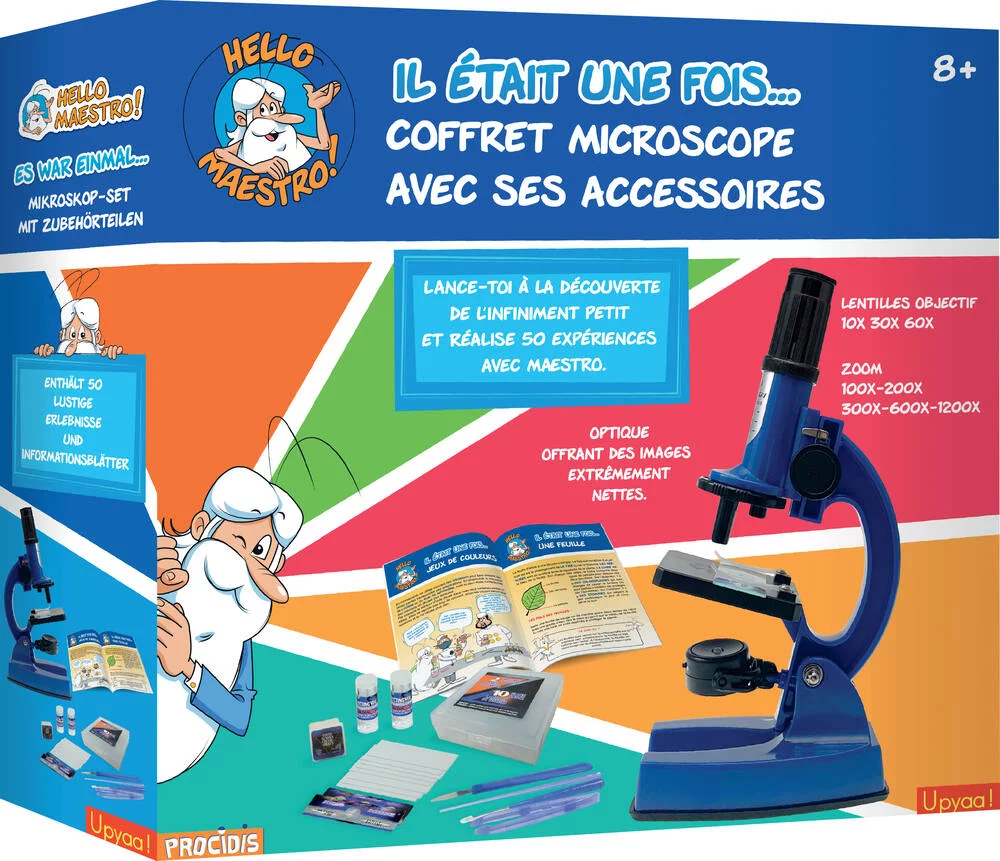 HELLO MAESTRO - IL ETAIT UNE FOIS - COFFRET MICROSCOPE 50 EXPERIENCES