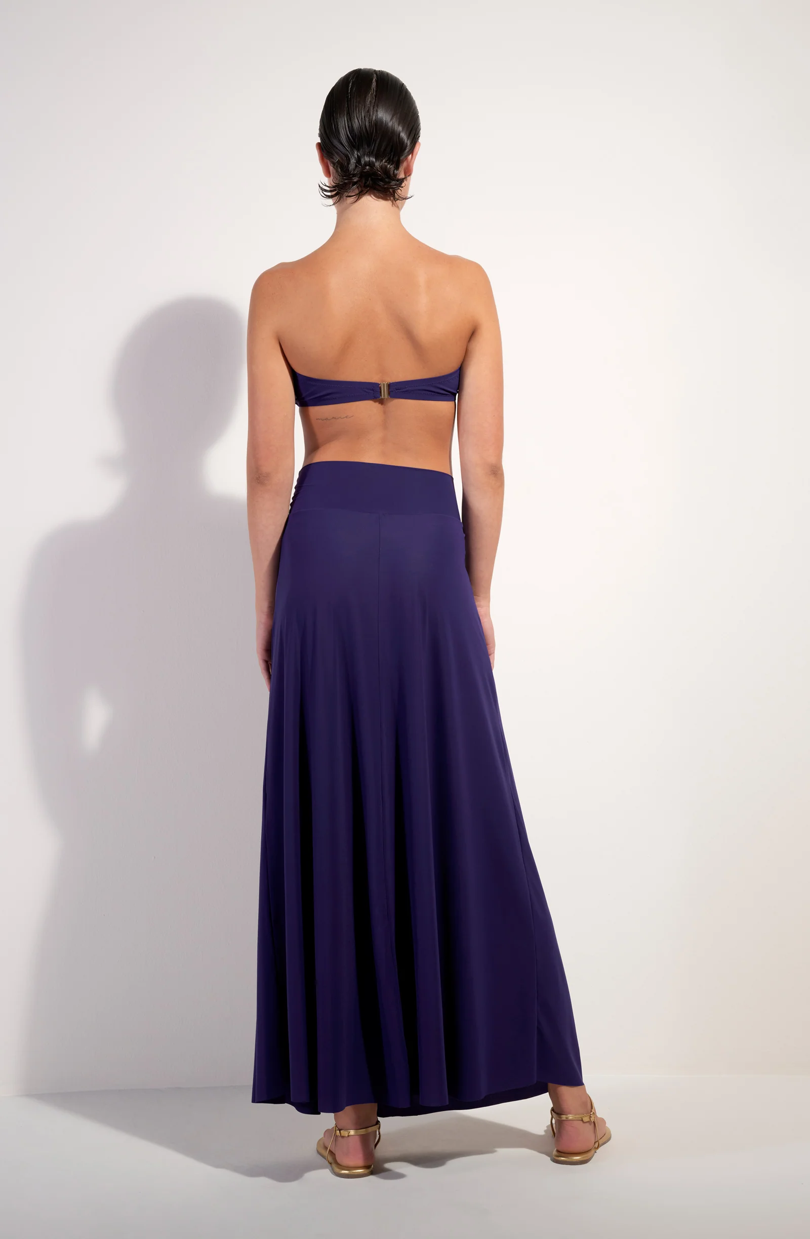 jaya Jupe longue en voile léger purple Purple