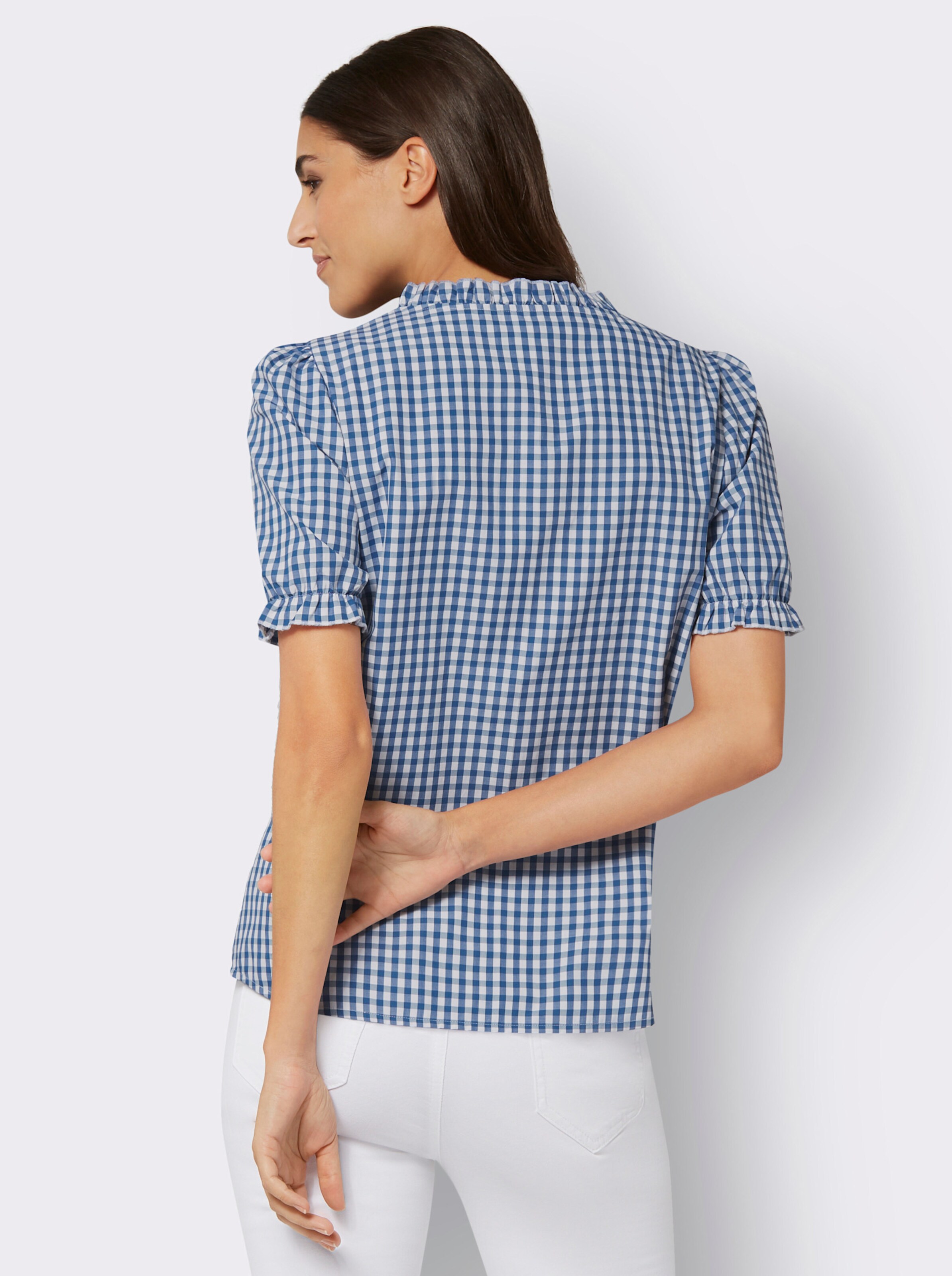 Trachtenbluse mit Stickerei