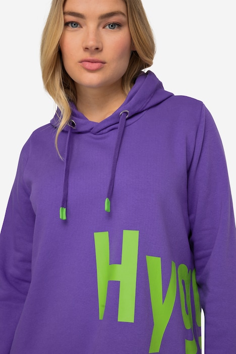 Hoodie, Wording Print, Kapuze, Langarm, OEKO-TEX