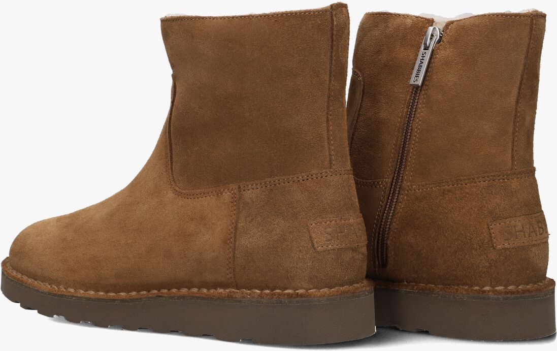 cognac shabbies enkelboots palissa mia zip