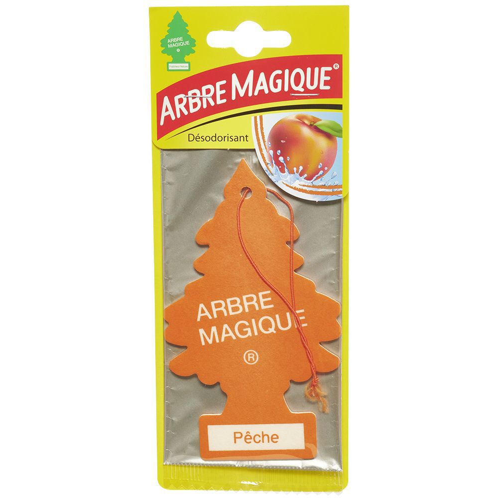 Désodorisant pour voiture arbre à suspendre senteur pêche