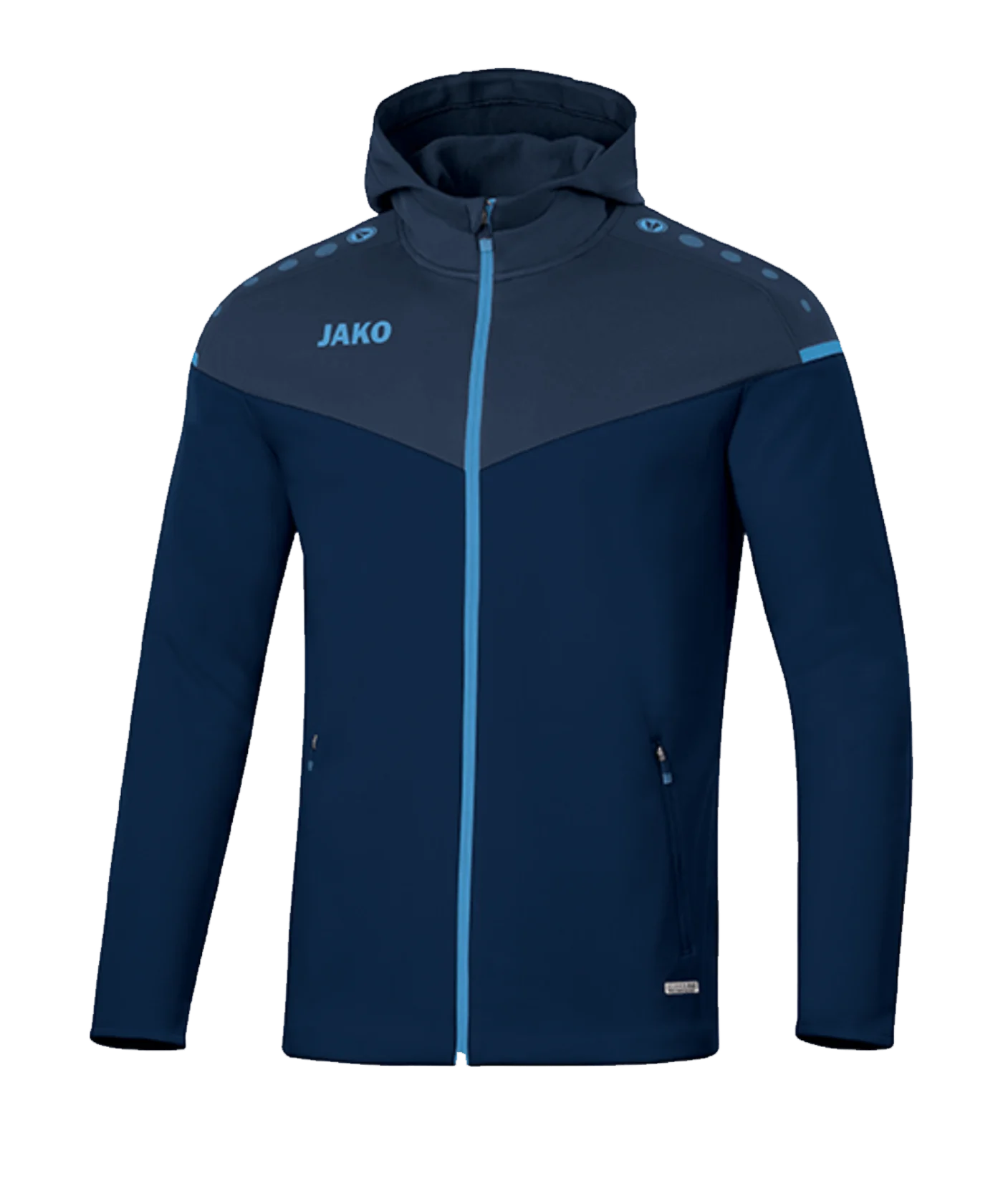 JAKO Champ 2.0 Kapuzenjacke Damen Blau F95