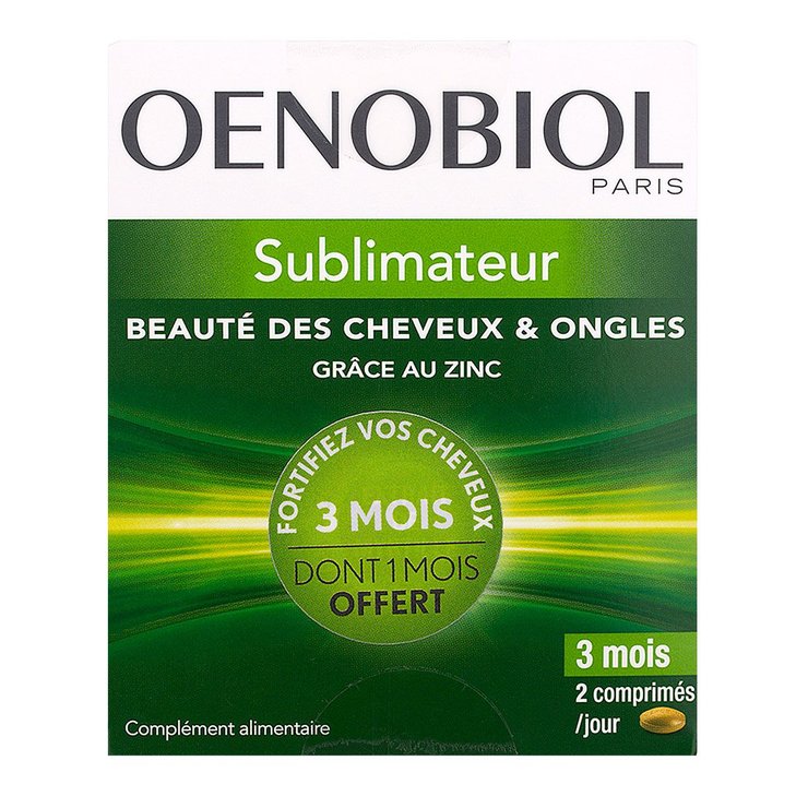 Sublimateur cheveux & ongles 3x60 comprimés (dont 1 mois offert)