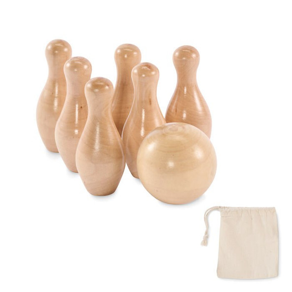 GiftRetail MO2434 - BOLITO Mini jeu de quilles en pin