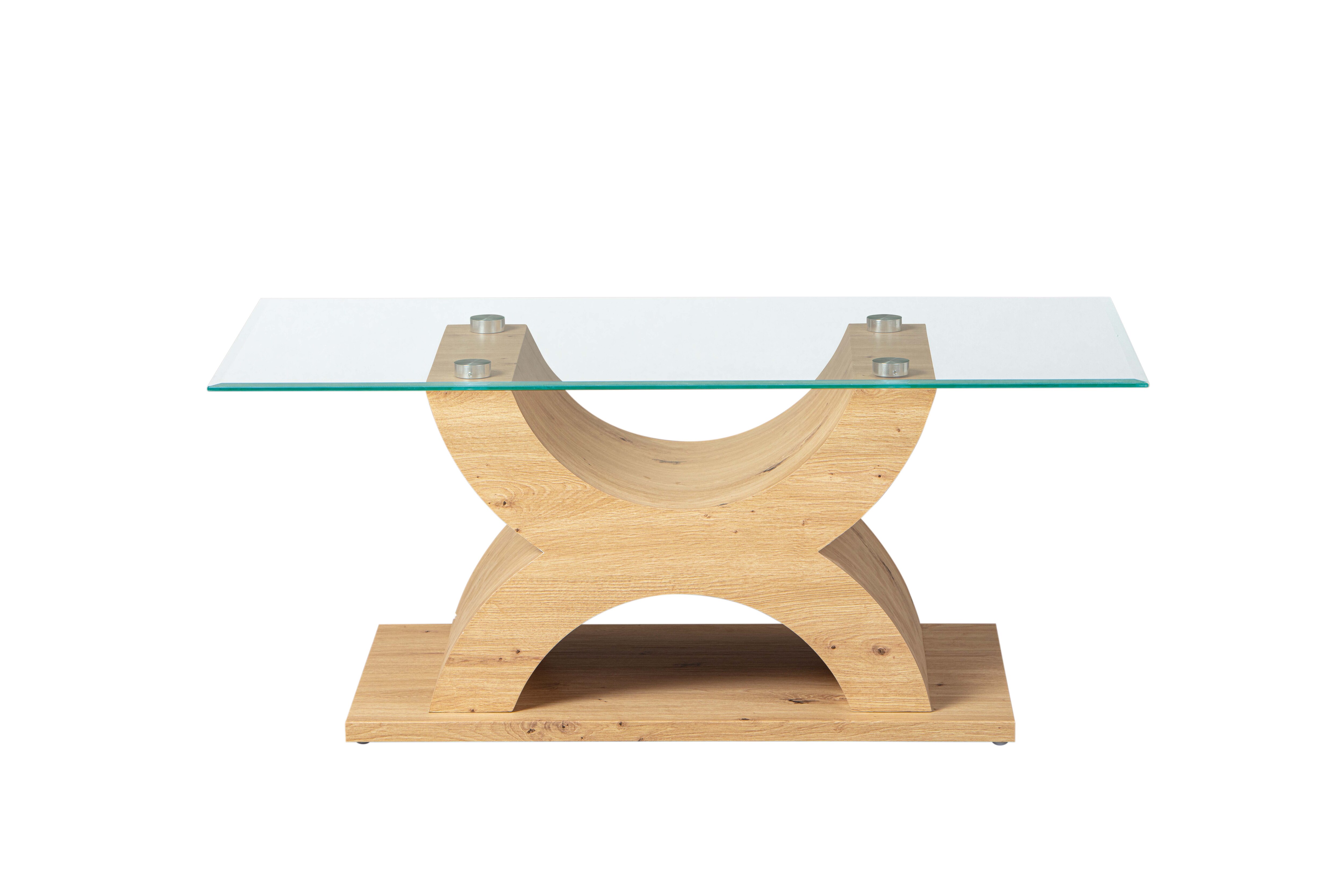 Inter Link Couchtisch Sofatisch X-Type in Eiche Artisan Nachbildung
