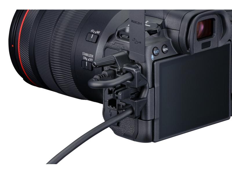 Canon Fotokamera Canon EOS R5 inkl. Objektiv RF 24-105 Professionelle spiegellose Systemkamera mit intelligentem Autofokus und brillanter Motiverkennung mit Objektiv
