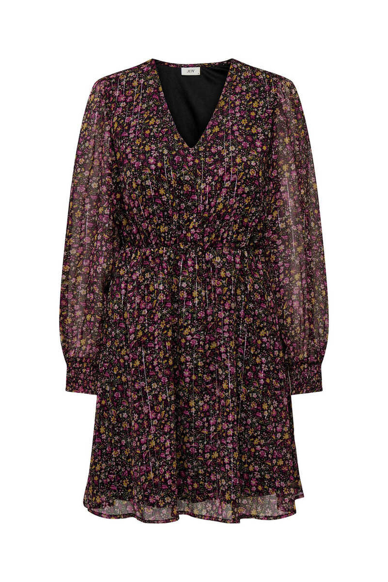 Vestido curto com decote em V