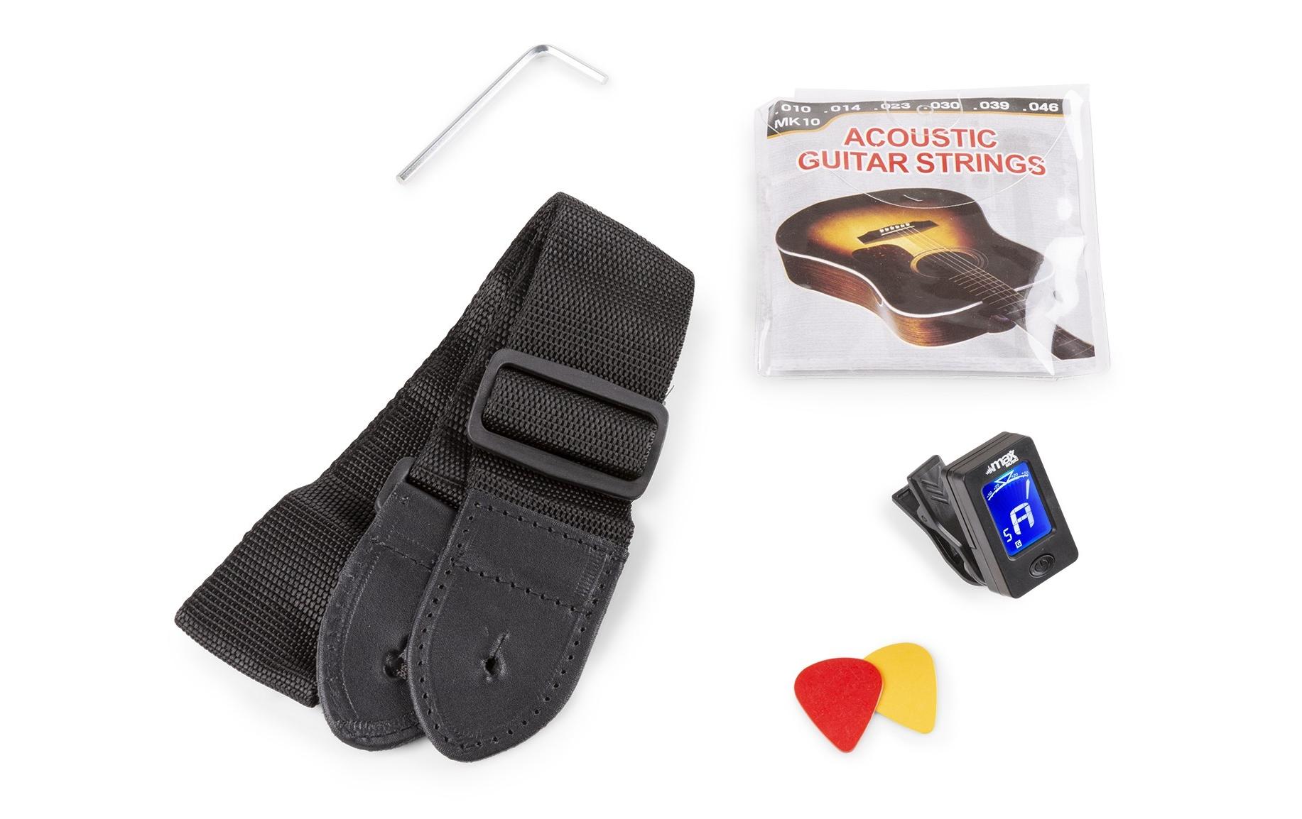 Westerngitarre SoloJam Kit Natur<br>Westerngitarre mit Zubehör