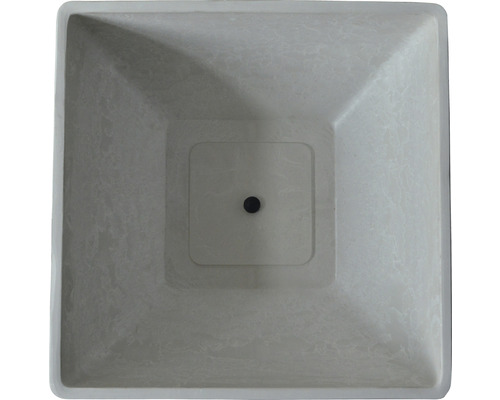 Lafiora plantenbak, kunststeen, 40 x 40 x 18 cm, witte steen