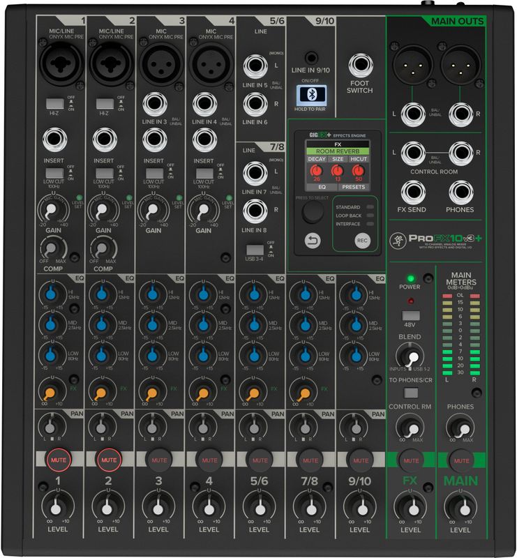 Mackie - ProFX10v3 - Mengtafel - Zwart