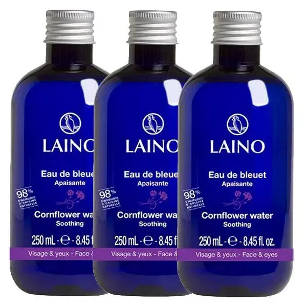 Água de Centáurea Calmante Laino, Pacote com 3 x 250ml