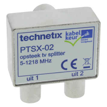 Q-Link coax splitter tv 1 female/2male kabelkeur