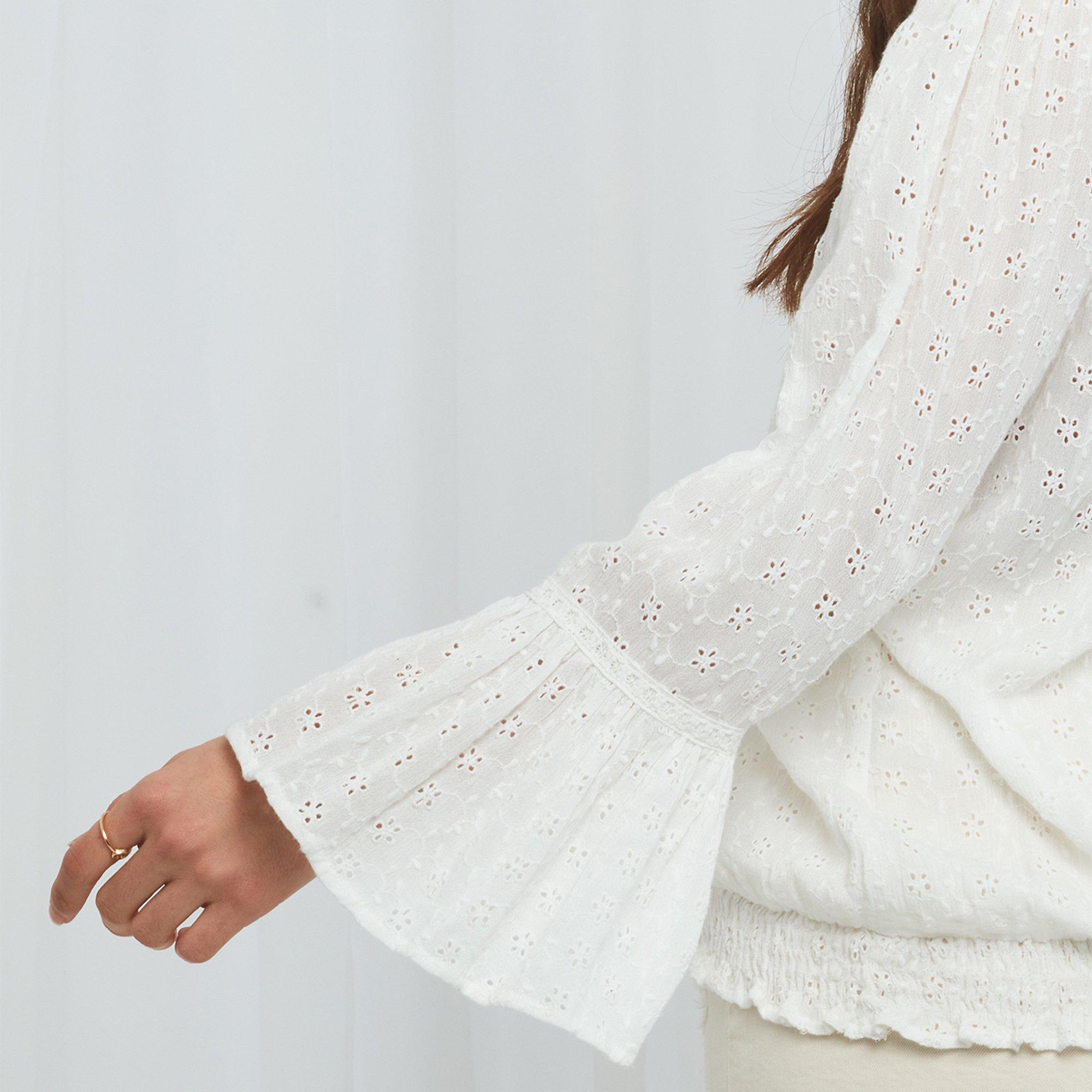 Joe Browns ladies Broderie White Belle Top
