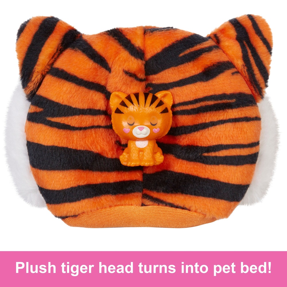 Barbie Cutie Reveal Puppe mit Tiger-Plüschkostüm und 10 Überraschungen