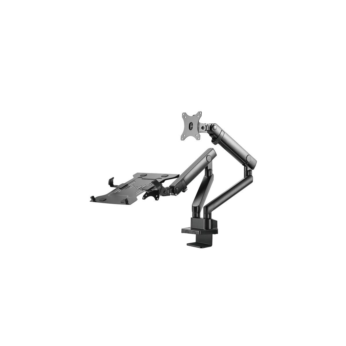 Ergonomisk skrivebordsfeste for LCD-skjerm og laptop