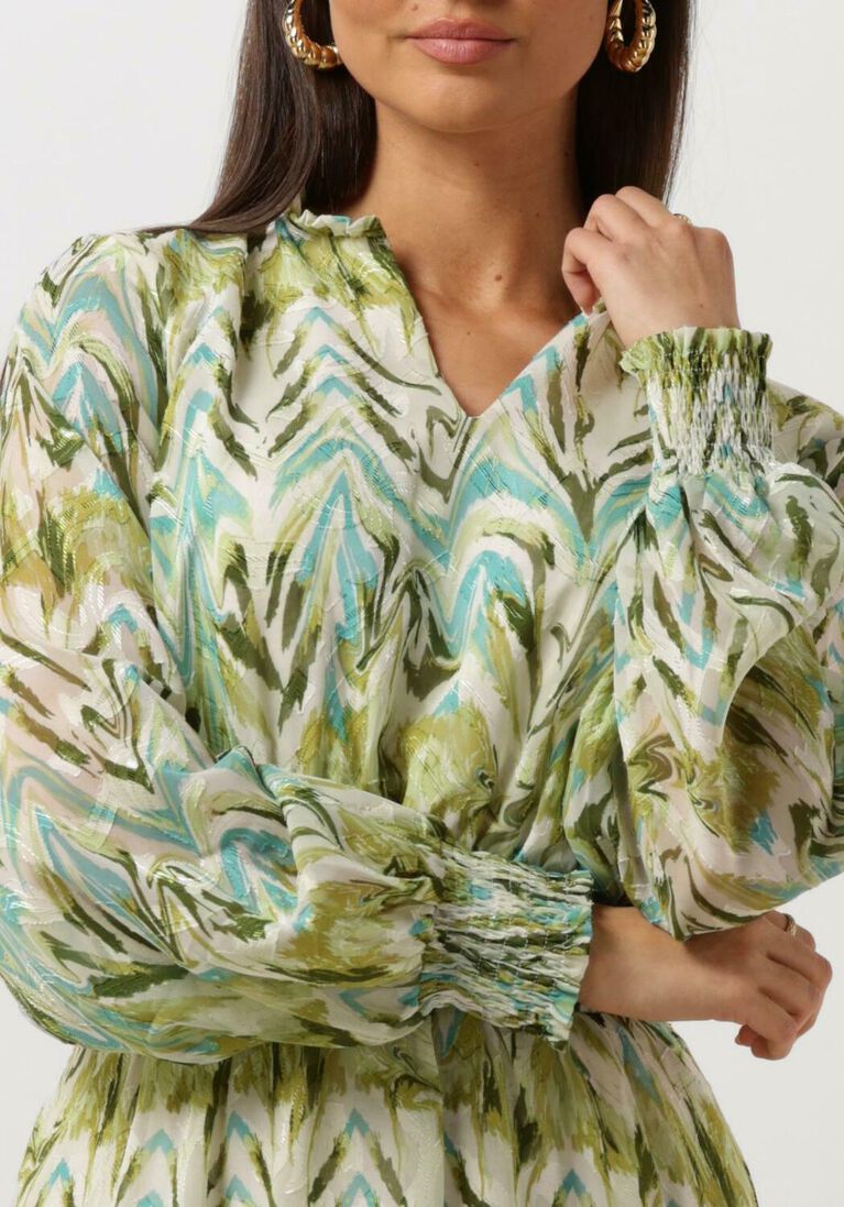 MINUS groene minus mini jurk valmia short dress