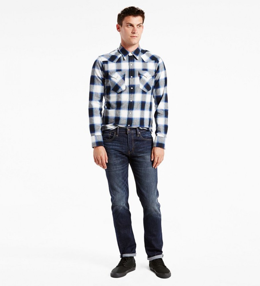 Calça jeans Levi’s 511 Slim Sequoia azul marinho