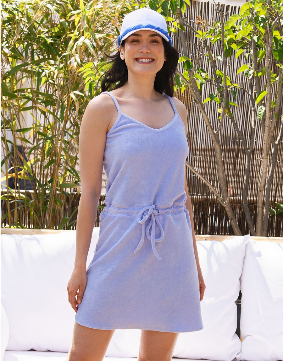 Robe éponge parme