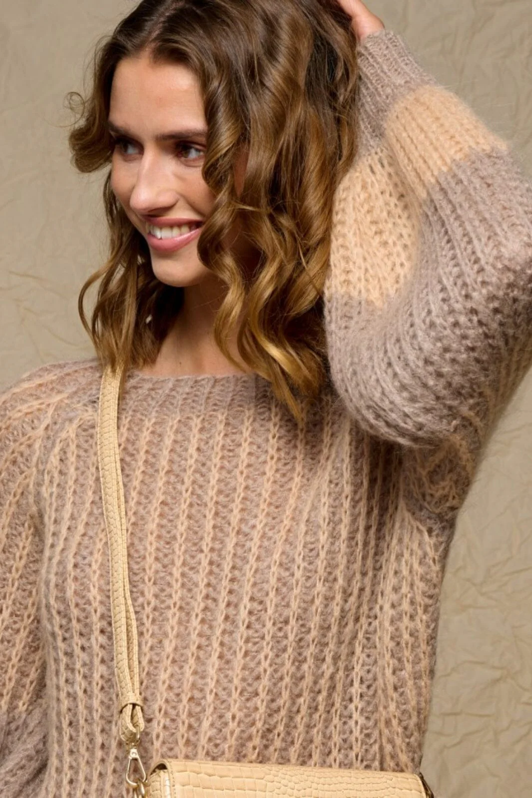 Noella Liana Knit Sweater sand