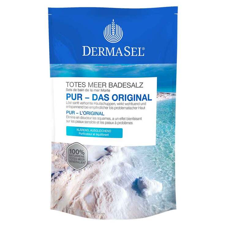 Dermasel Totes Meer Badesalz Pur, 500 g
