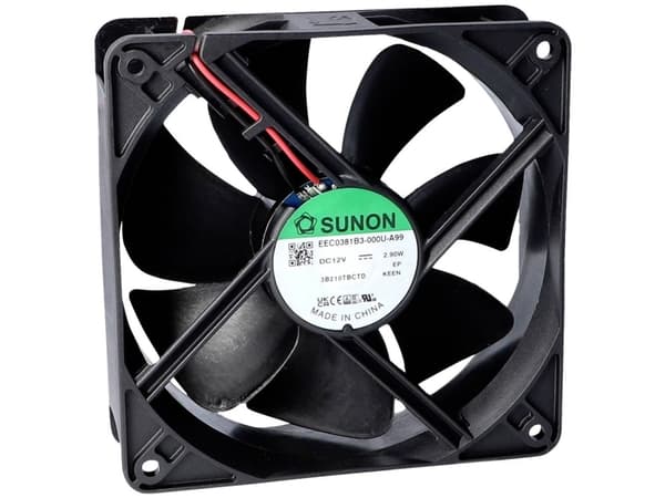 Sunon MEC0382V2-000U-A99 Aksial ventilator 24 V/DC 197.03 m³/h (L x B x H) 38 x 120 x 120 mm