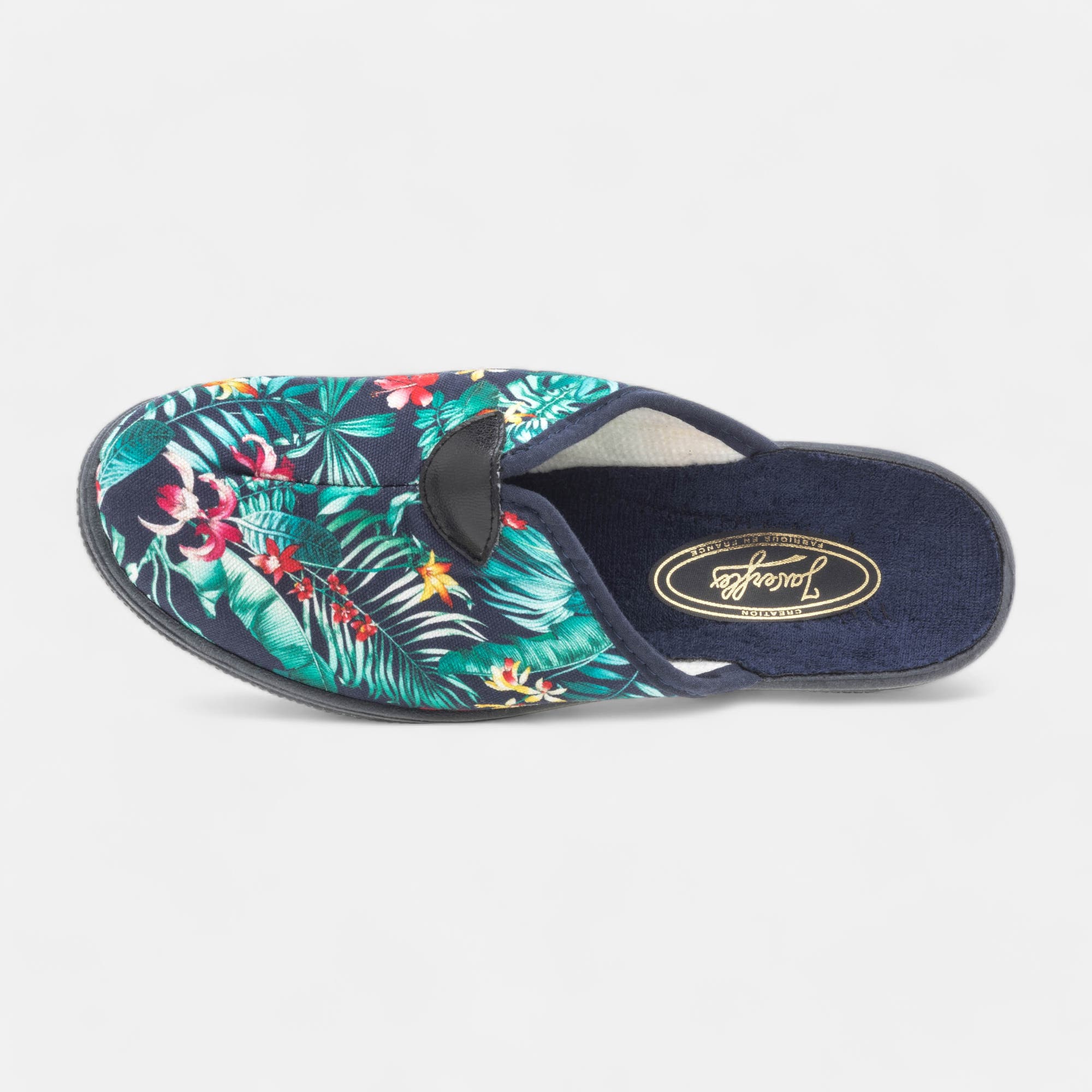 Pantoufles sabots Femme bleu marine