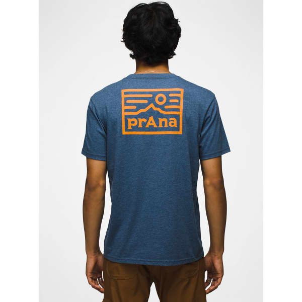 T-shirt PRANA GRAPHIC SS TEE DENIM HEATHER