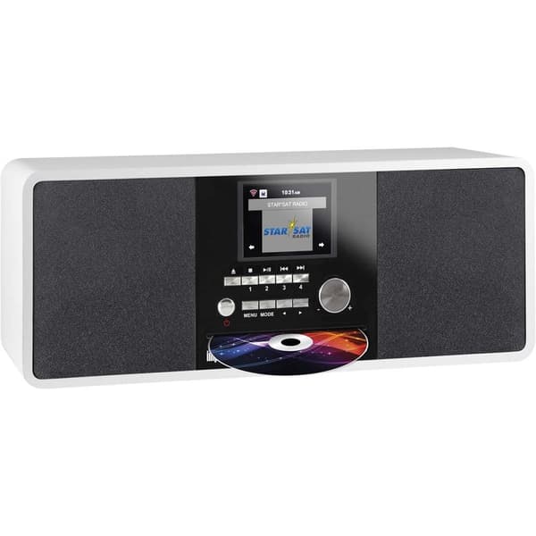 DABMAN i200 CD Multifunksjonsradio DAB+ / FM / Internett / Bluetooth Hvit