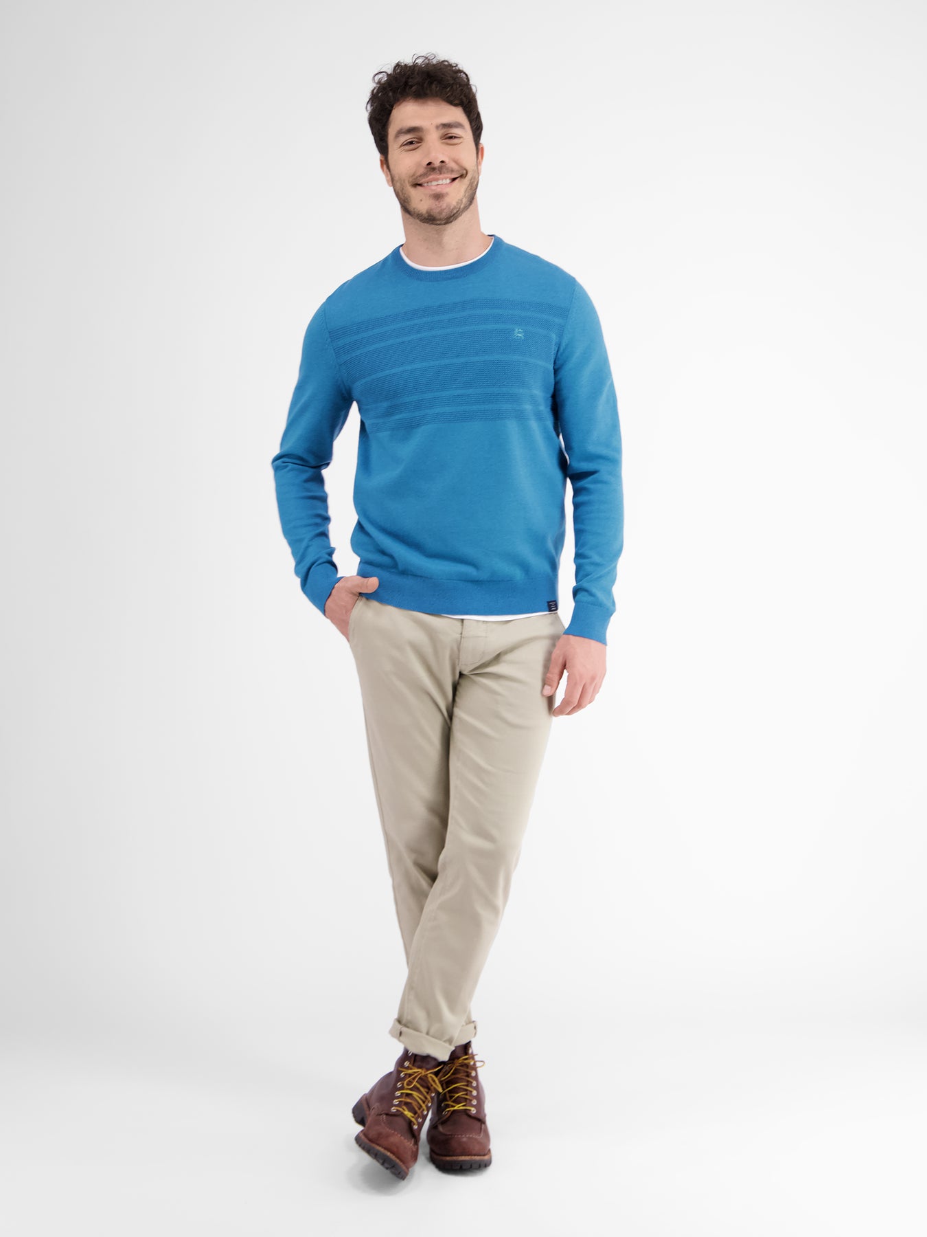 Strickpullover tonal gestreift