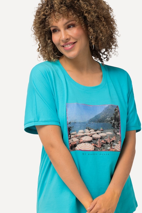 T-Shirt, Fotomotiv, Oversized, Rundhals, Halbarm