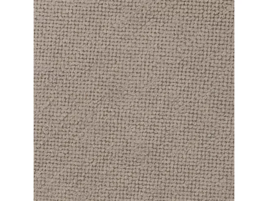 Pouf en tissu à bouclettes Taupe D 39 x H 40 cm