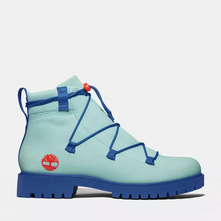 Bota Timberland x Suzanne Oude Hengel Future73 Knit 6 Inch em Teal