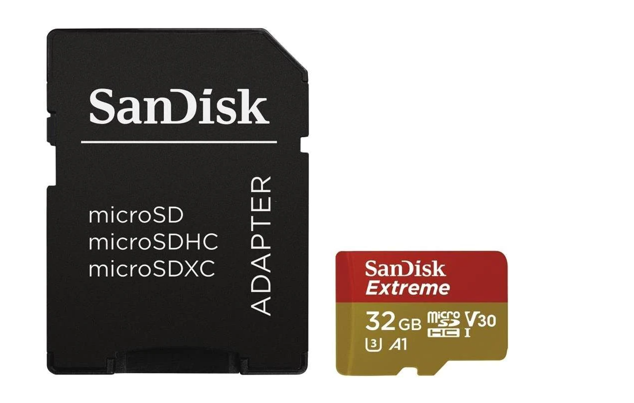 32GB Extreme Micro SDHC A1 TransFlash Speicherkarte   SD Adapter Class 10 U3 UHS-I V30 100 MBps (SDSQXAF-032G-GN6MA)