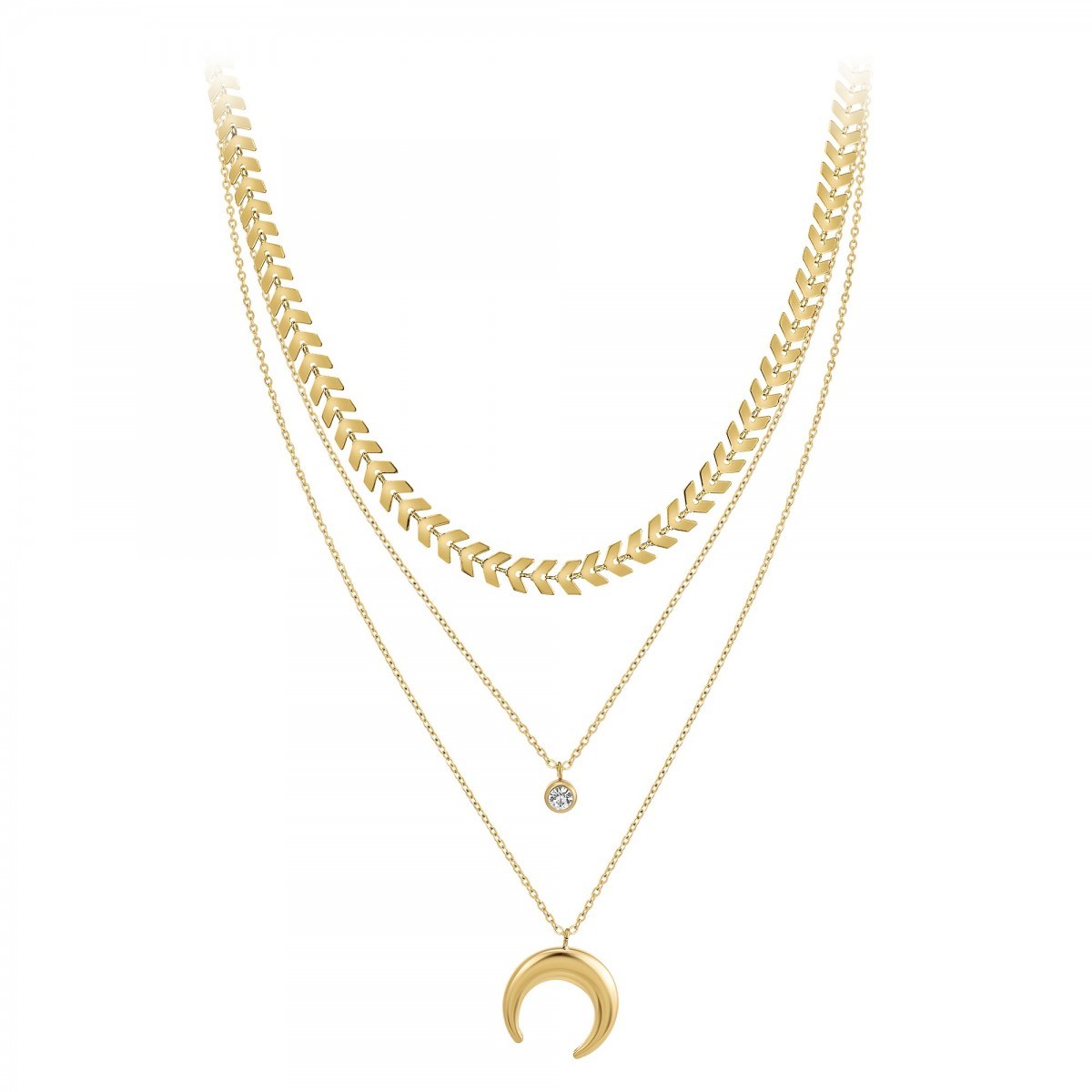 Collier par SC Bohème orné d'un Cristal scintillant