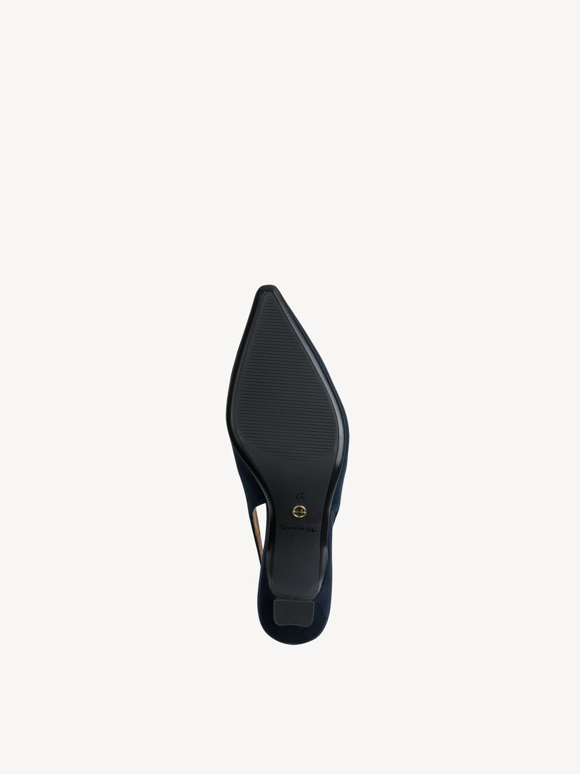 Leren Slingpumps - blauw
