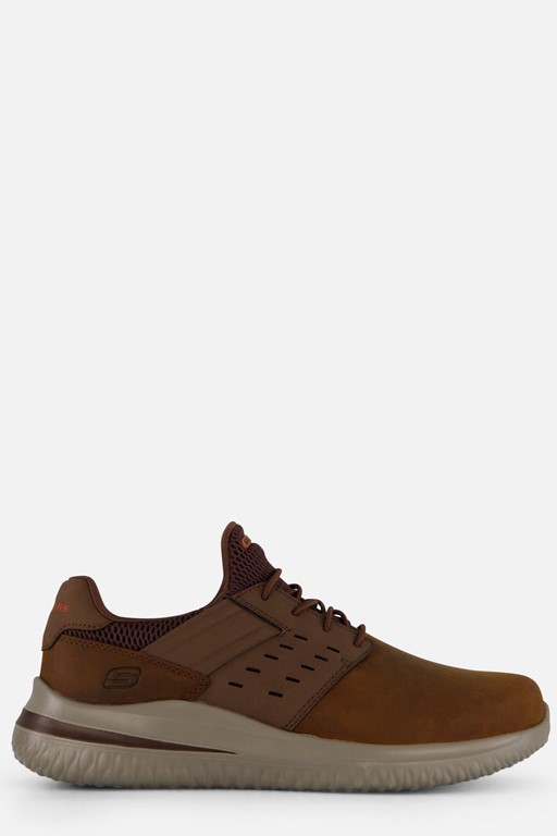 Skechers Delson 3.0 Ezra Sneakers bruin Leer